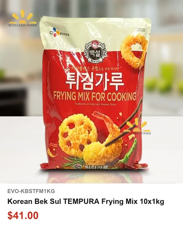 Korean Bek Sul TEMPURA Frying Mix 10x1kg