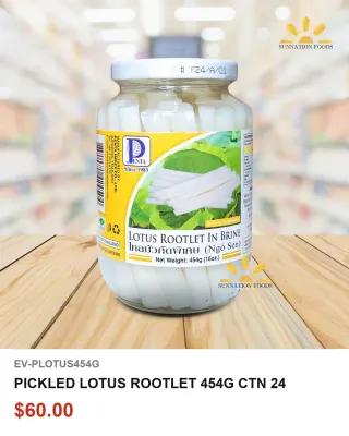 PICKLED LOTUS ROOTLET 454G CTN 24