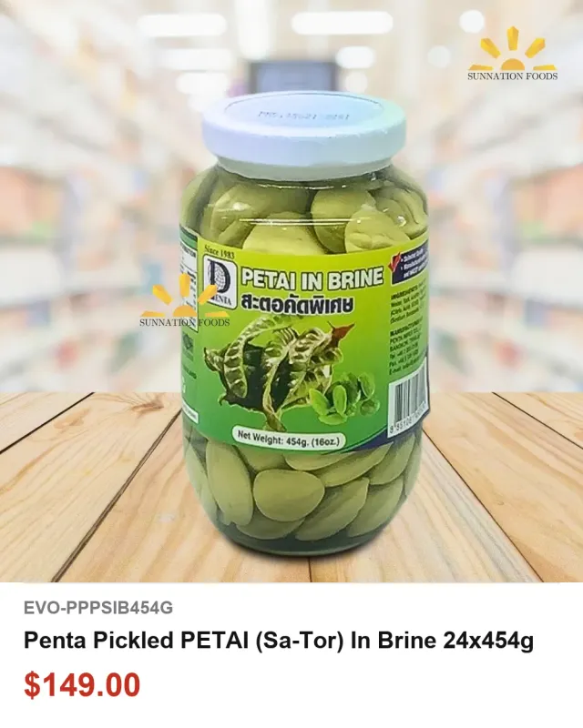 Penta Pickled PETAI (Sa-Tor) In Brine 24x454g