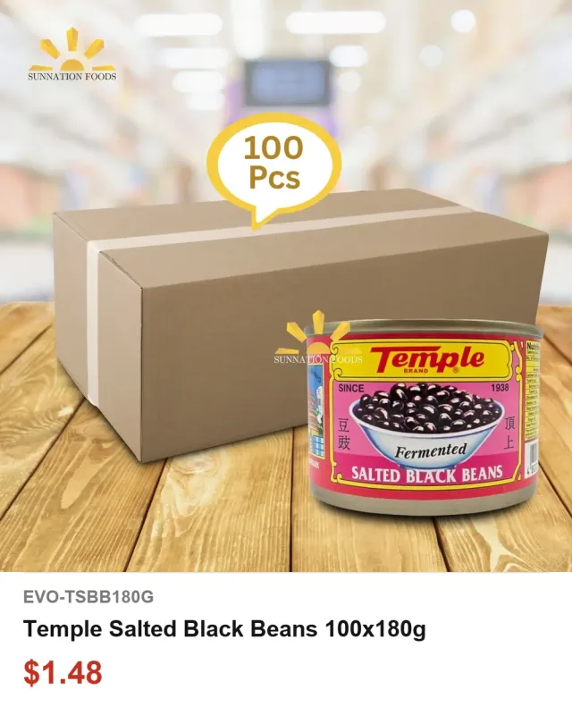 Temple Salted Black Beans 100x180g