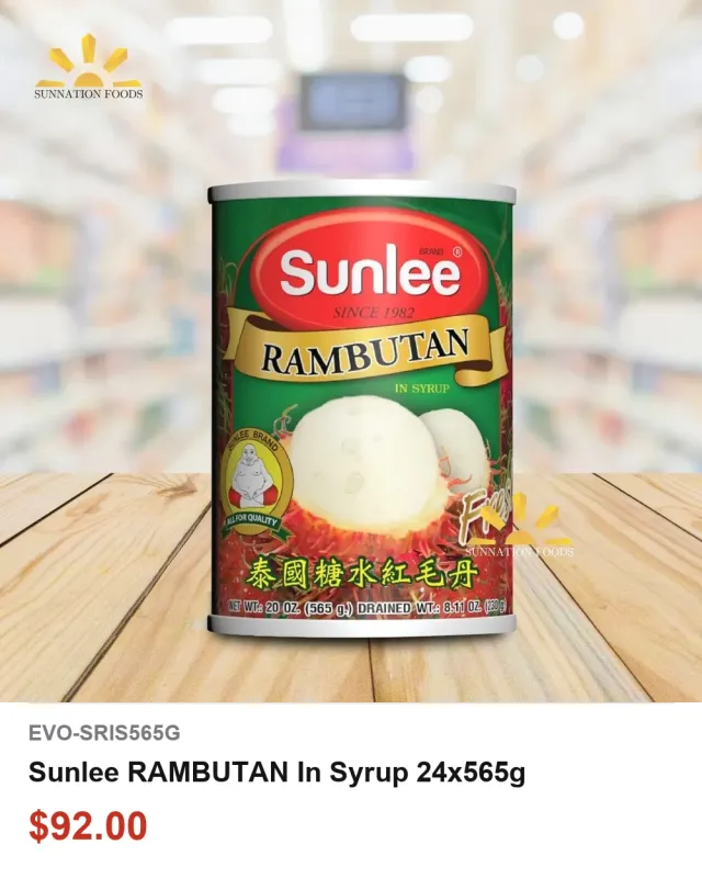 Sunlee RAMBUTAN In Syrup 24x565g