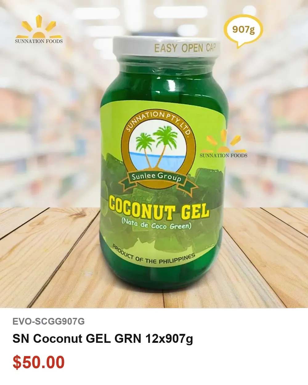 SN Coconut GEL GRN 12x907g