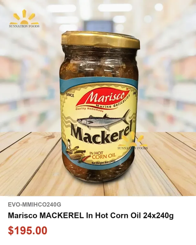 Marisco MACKEREL In Hot Corn Oil 24x240g
