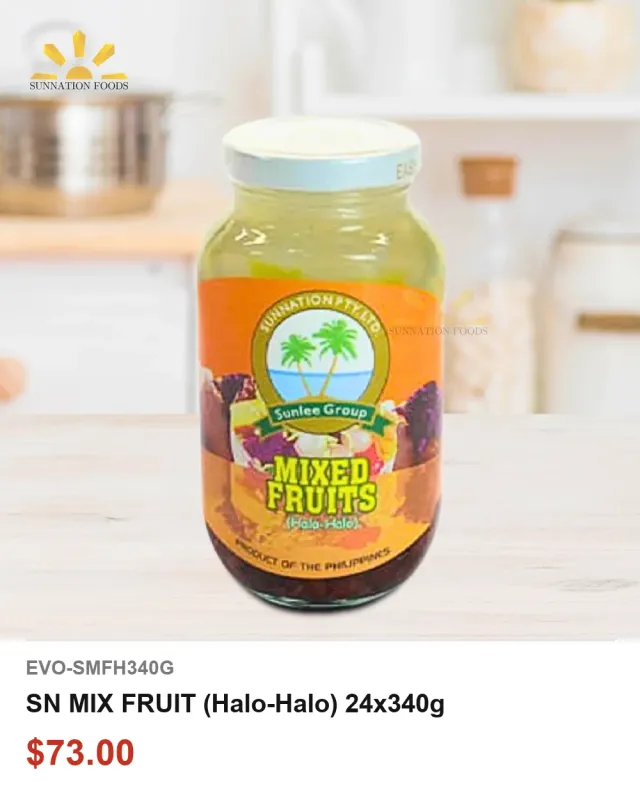 SN MIX FRUIT (Halo-Halo) 24x340g