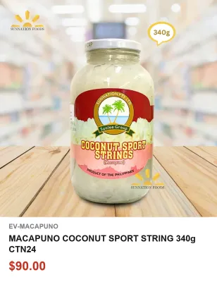 MACAPUNO COCONUT SPORT STRING 340g CTN24