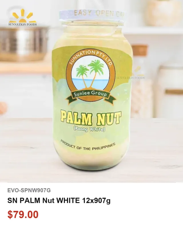 SN PALM Nut WHITE 12x907g