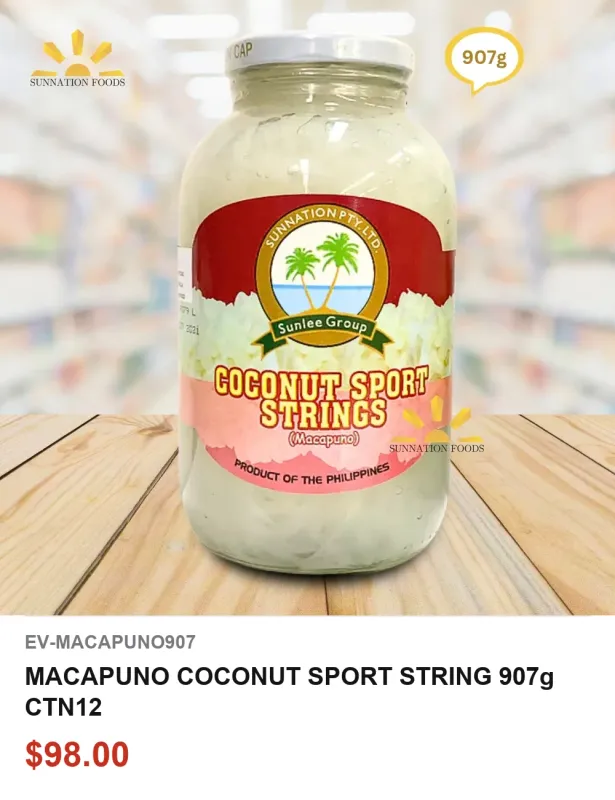 MACAPUNO COCONUT SPORT STRING 907g CTN12