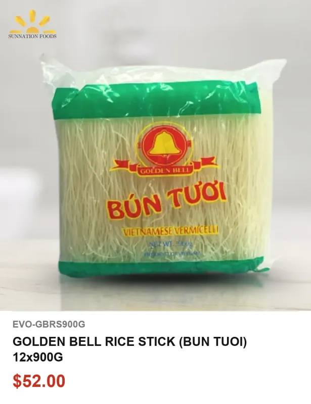GOLDEN BELL RICE STICK (BUN TUOI) 12x900G