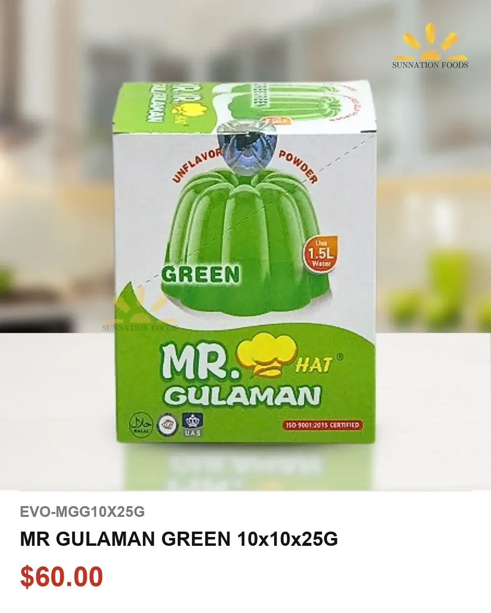 MR GULAMAN GREEN 10x10x25G