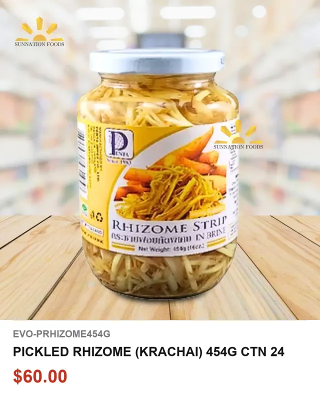 PICKLED RHIZOME (KRACHAI) 454G CTN 24