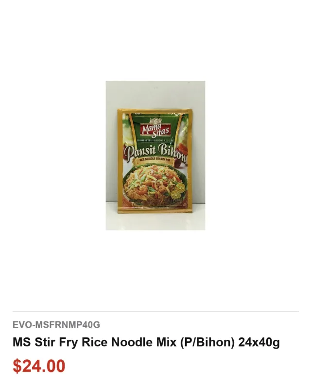MS Stir Fry Rice Noodle Mix (P-Bihon) 24x40g