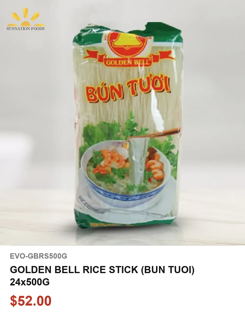 GOLDEN BELL RICE STICK (BUN TUOI) 24x500G