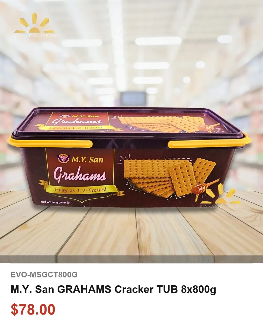M.Y. San GRAHAMS Cracker TUB 8x800g