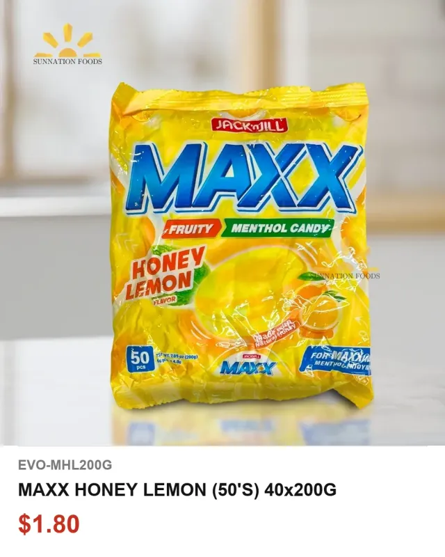 MAXX HONEY LEMON (50's) 40x200G