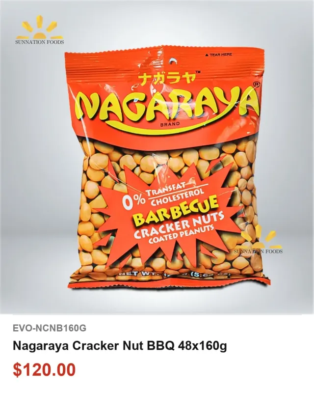 Nagaraya Cracker Nut BBQ 48x160g
