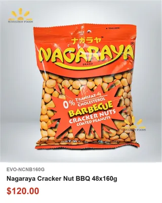 Nagaraya Cracker Nut BBQ 48x160g