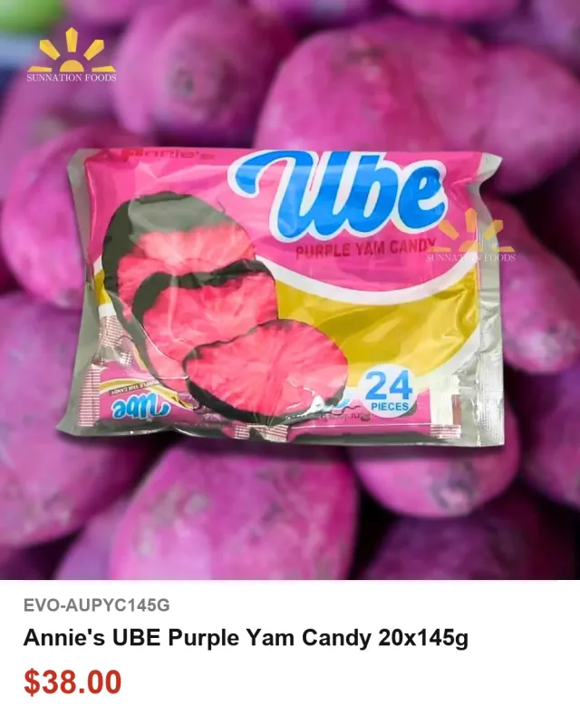 Annie's UBE Purple Yam Candy 20x145g