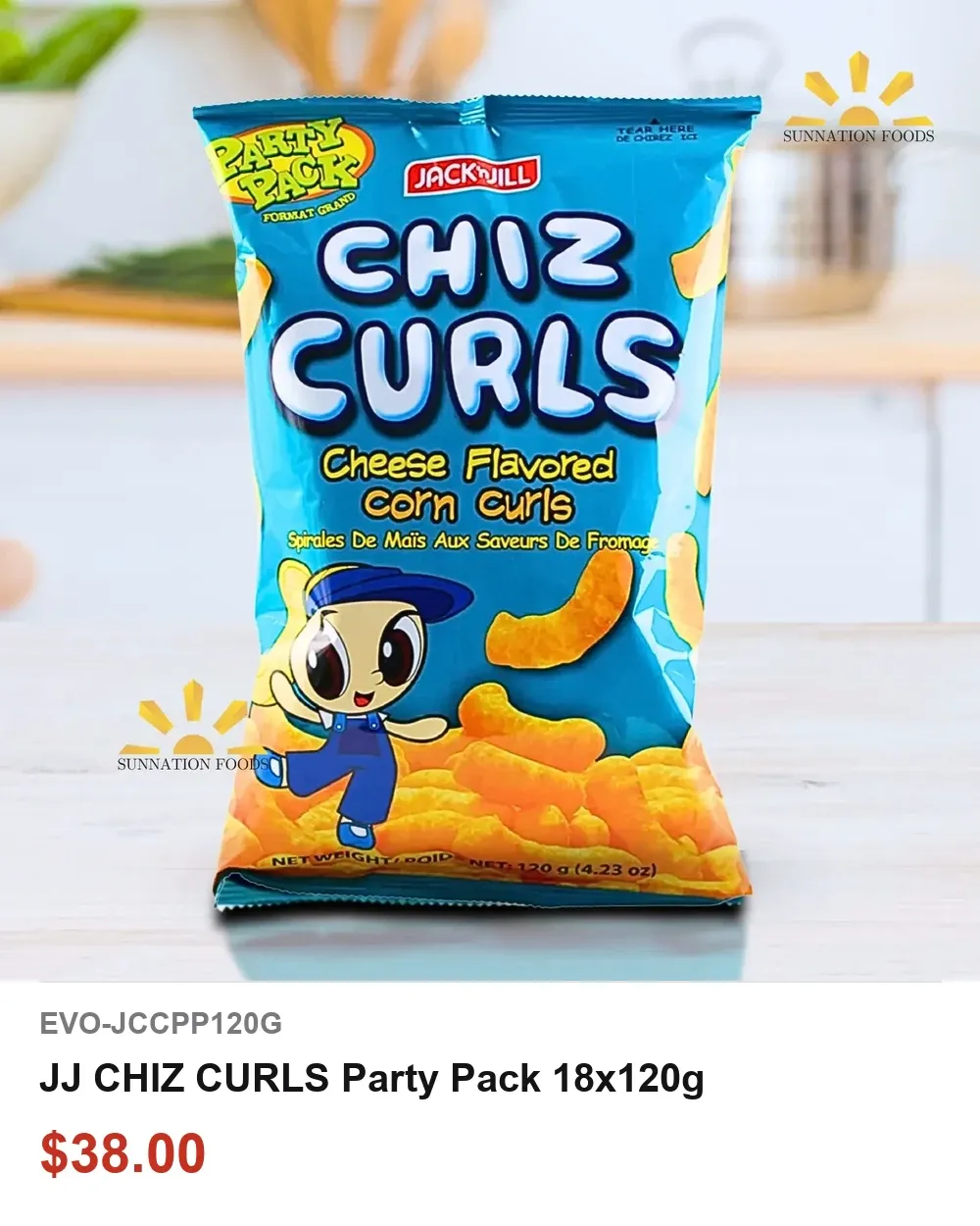 JJ CHIZ CURLS Party Pack 18x120g