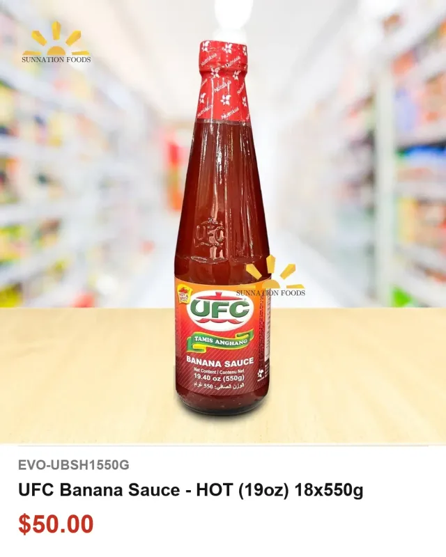 UFC Banana Sauce - HOT (19oz) 18x550g