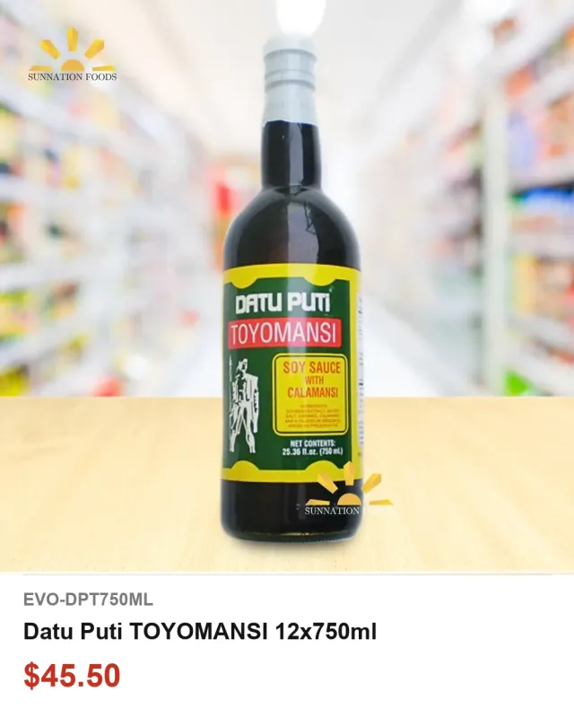 Datu Puti TOYOMANSI 12x750ml