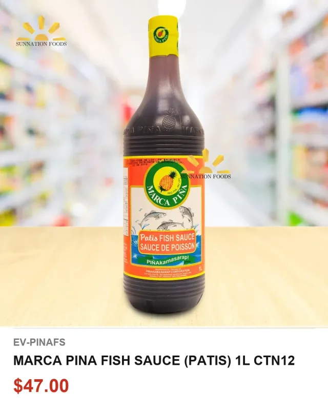 MARCA PINA FISH SAUCE (PATIS) 1L CTN12