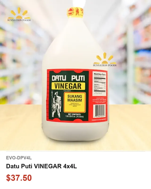 Datu Puti VINEGAR 4x4L