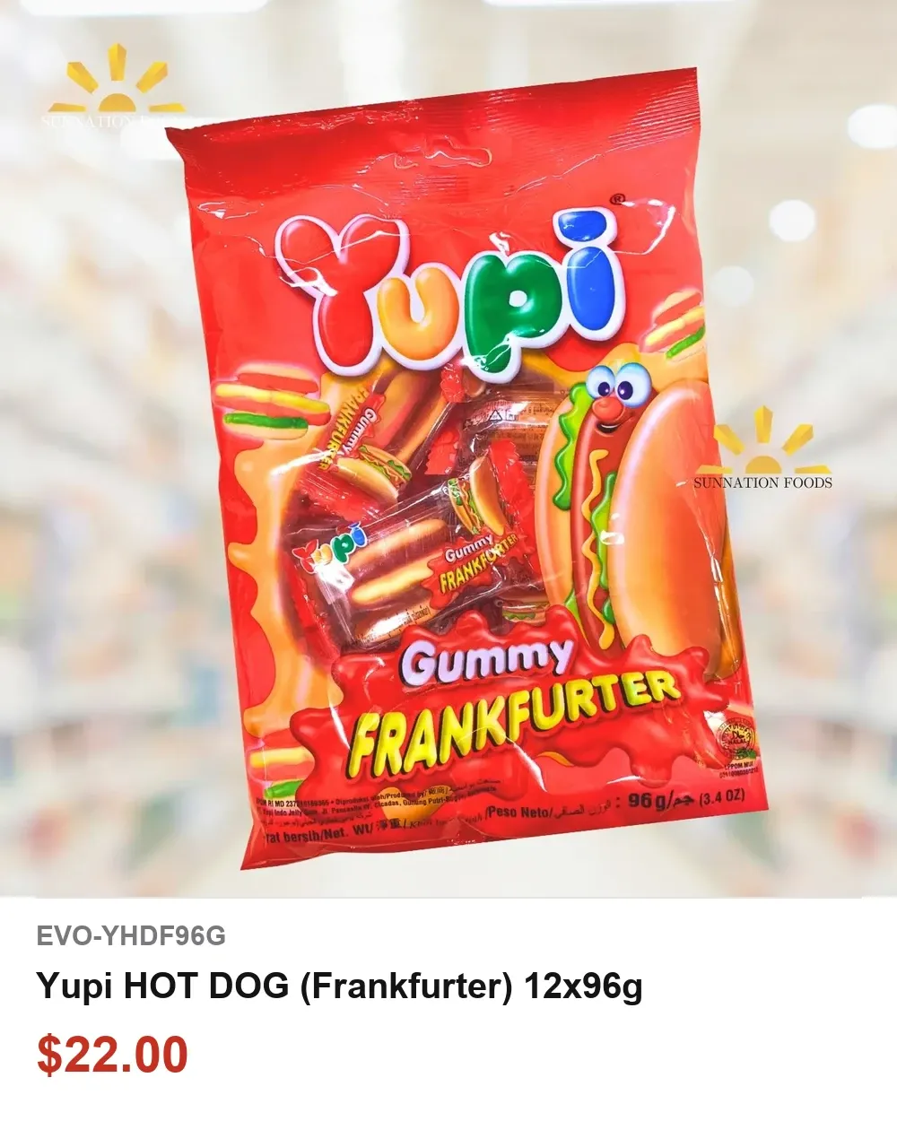 Yupi HOT DOG (Frankfurter) 12x96g