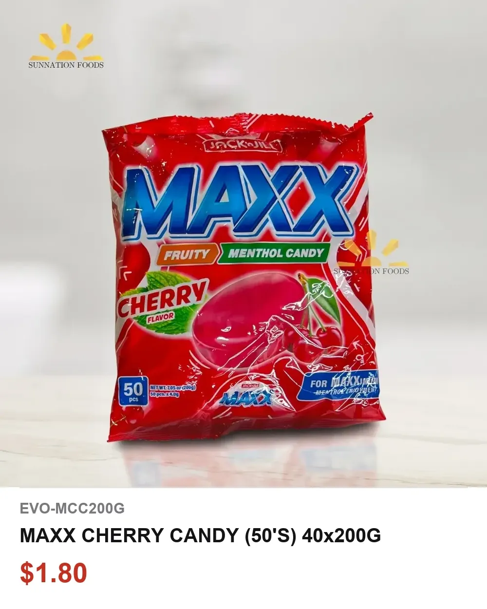MAXX CHERRY CANDY (50's) 40x200G