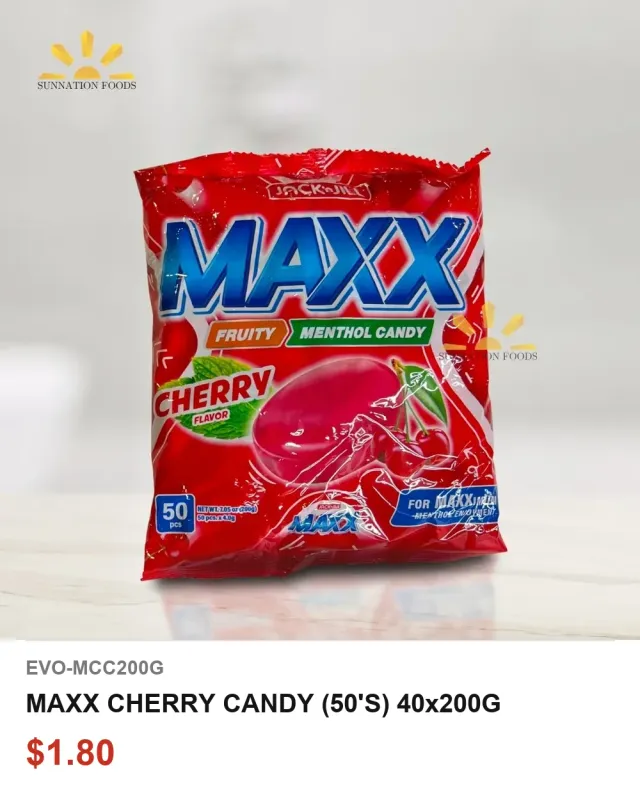 MAXX CHERRY CANDY (50's) 40x200G