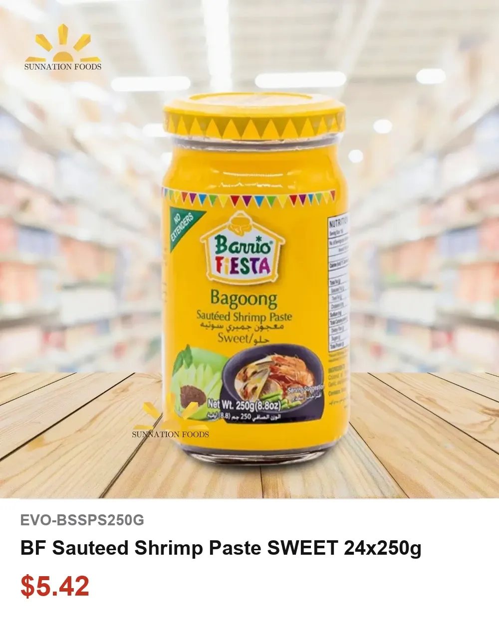 BF Sauteed Shrimp Paste SWEET 24x250g