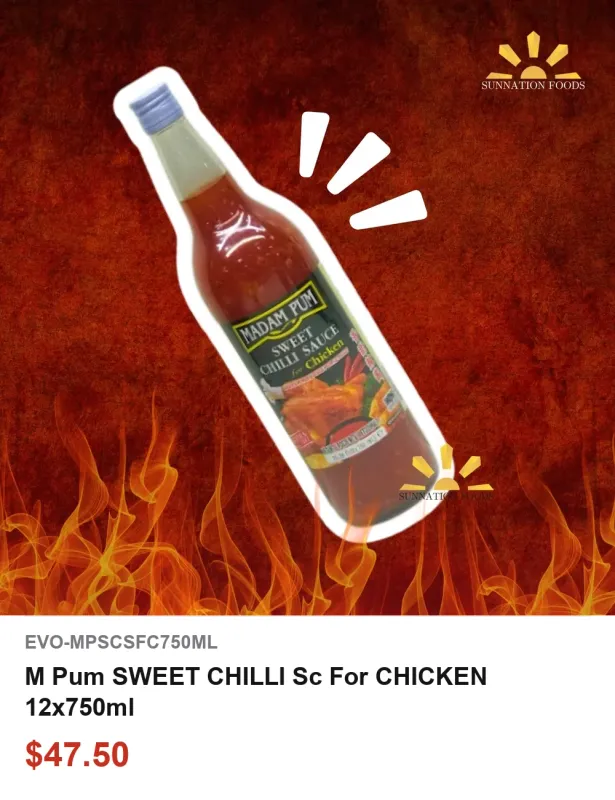 M Pum SWEET CHILLI Sc For CHICKEN 12x750ml