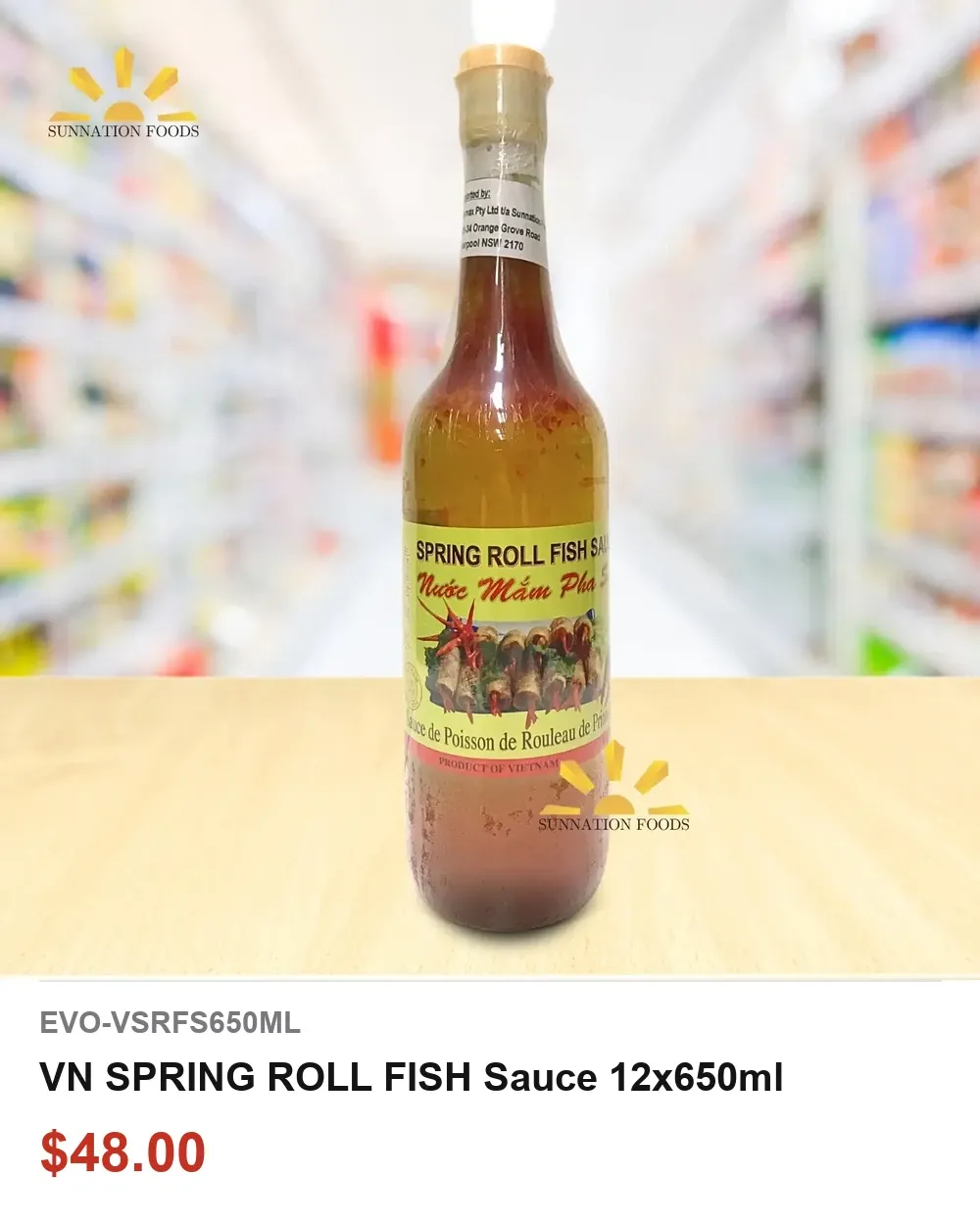 VN SPRING ROLL FISH Sauce 12x650ml
