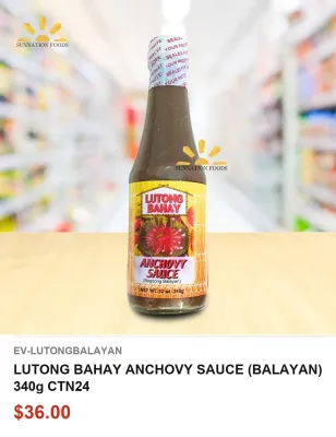 LUTONG BAHAY ANCHOVY SAUCE (BALAYAN) 340g CTN24