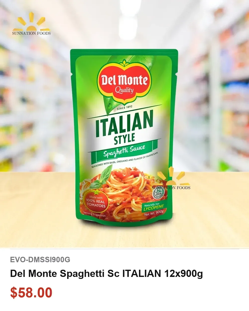 Del Monte Spaghetti Sc ITALIAN 12x900g