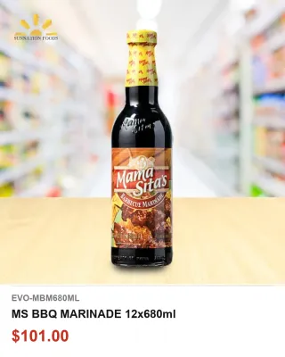 MS BBQ MARINADE 12x680ml