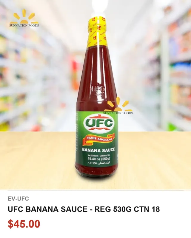 UFC BANANA SAUCE - REG 530G CTN 18