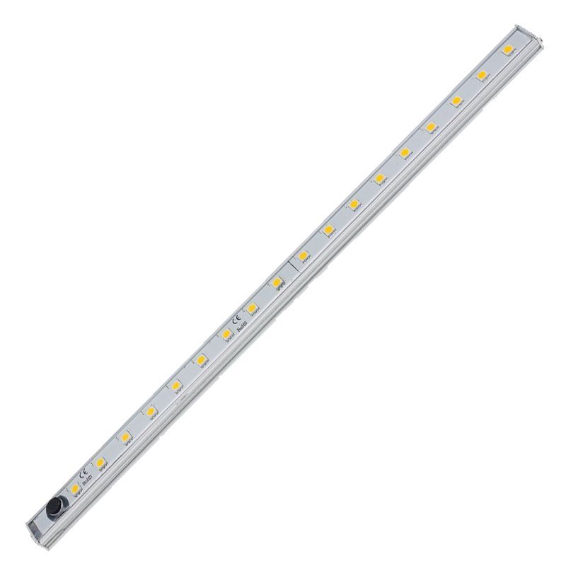 AquaLED Luce lineare, impermeabile, luce bianca neutra, 50cm, 12/24V DC Multivolt, con base in alluminio