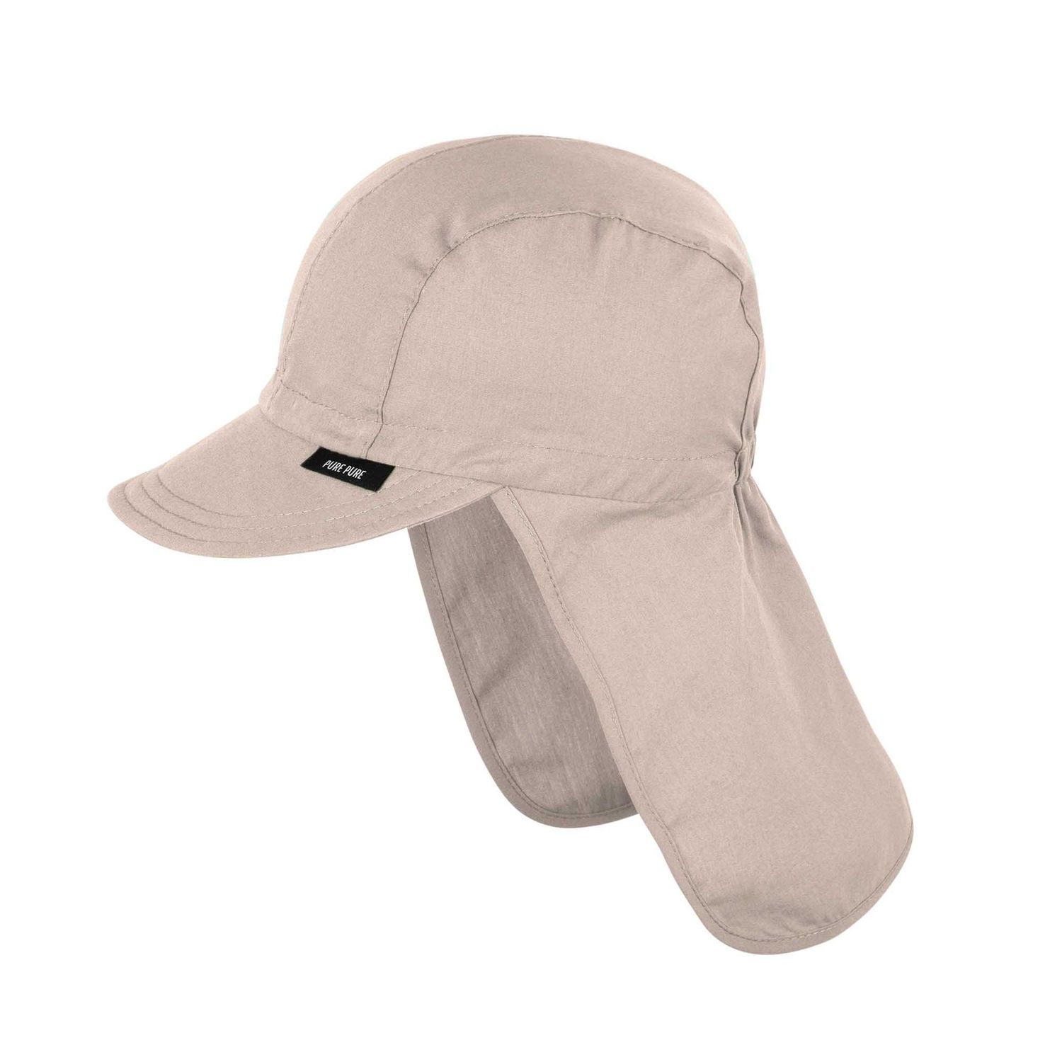 Pure Pure Mütze m. Nackenschutz UV - GOTS oat