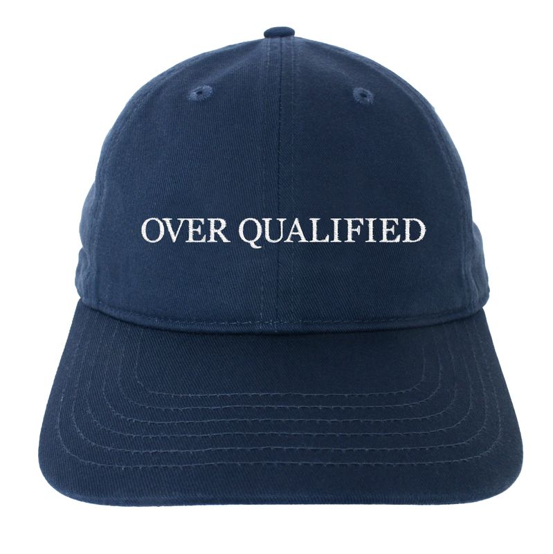 OVER QUALIFIED hat (Navy)