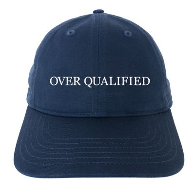 OVER QUALIFIED hat (Navy)