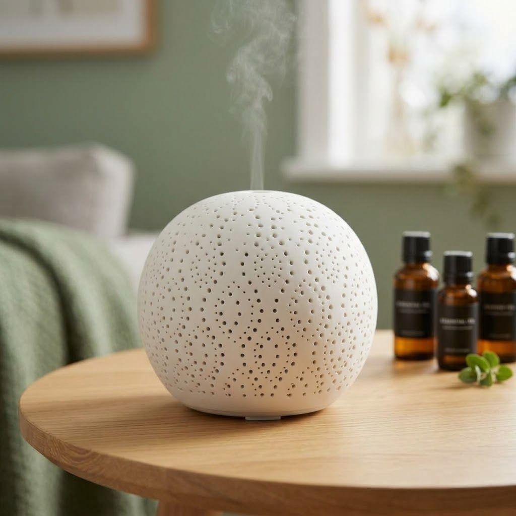 Diffusore ad ultrasuoni per oli essenziali - Lotus - Nasoterapia Diffusore ad ultrasuoni per oli essenziali - Lotus - Nasoterapia