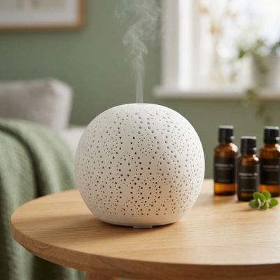 Diffusore ad ultrasuoni per oli essenziali - Lotus - Nasoterapia Diffusore ad ultrasuoni per oli essenziali - Lotus - Nasoterapia