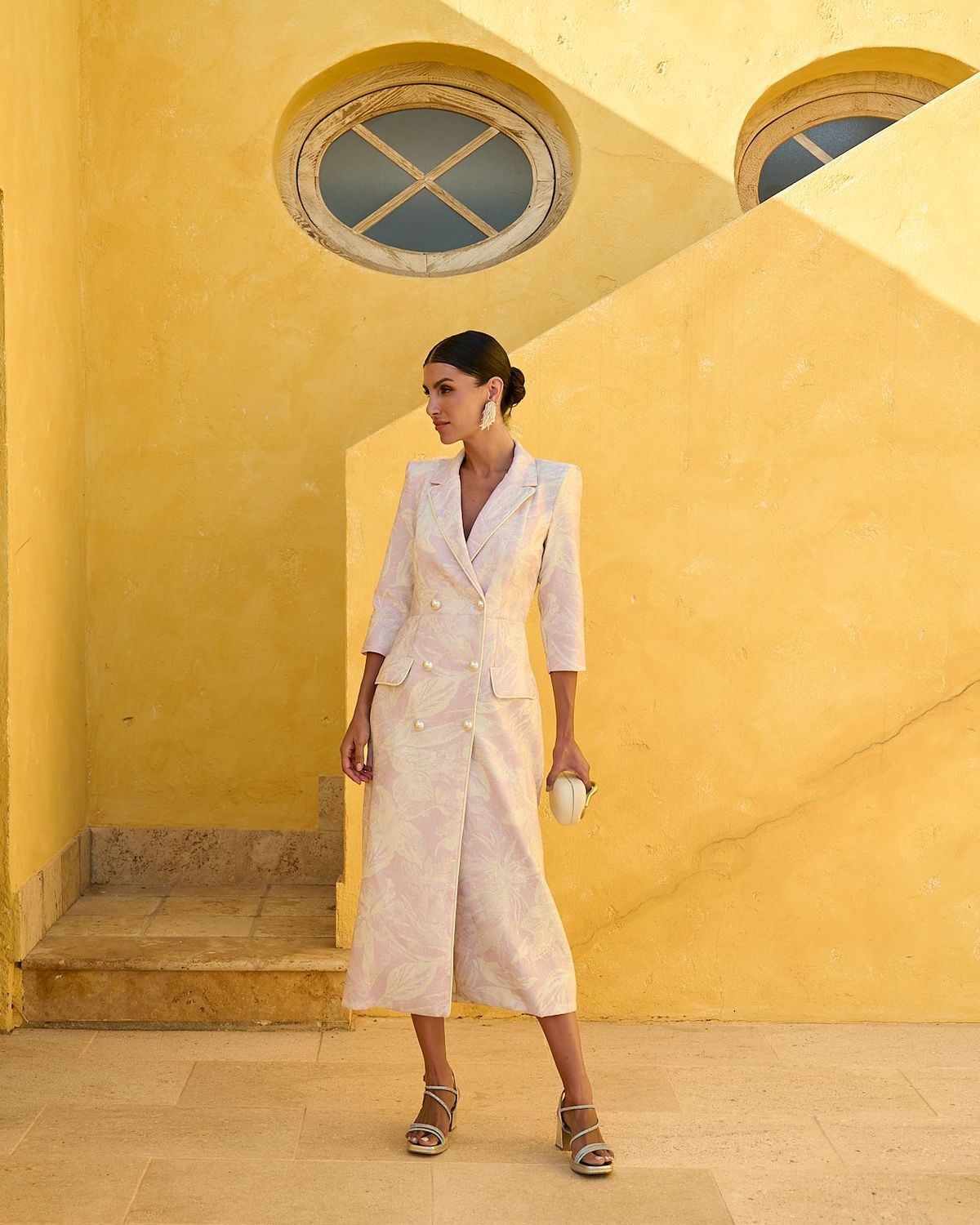 Vestido Lucas estampado Rosa - MARTA EN BRAZIL