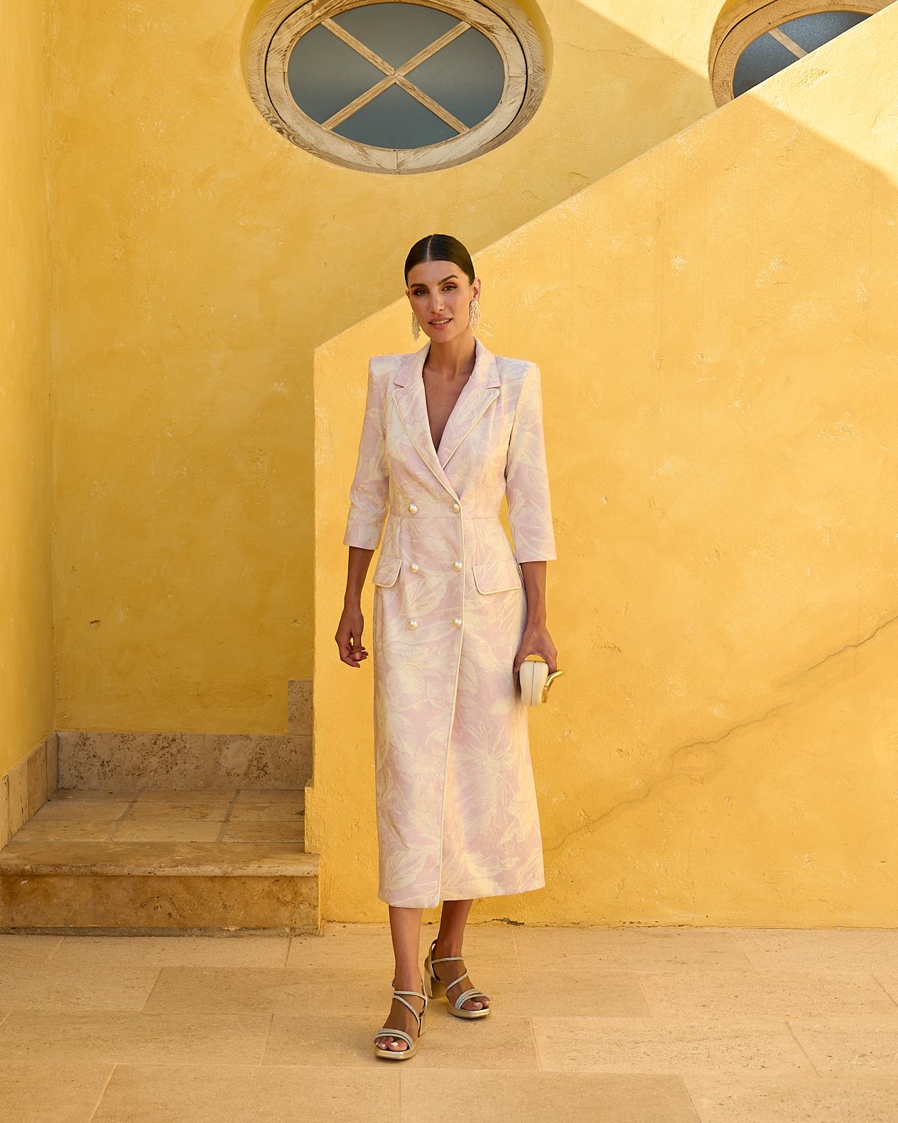 Vestido Lucas estampado Rosa - MARTA EN BRAZIL