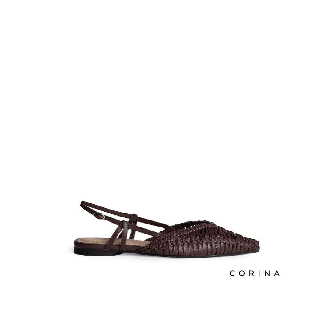 Zapato plano trenzado- MARRÓN Zapato plano trenzado- MARRÓN