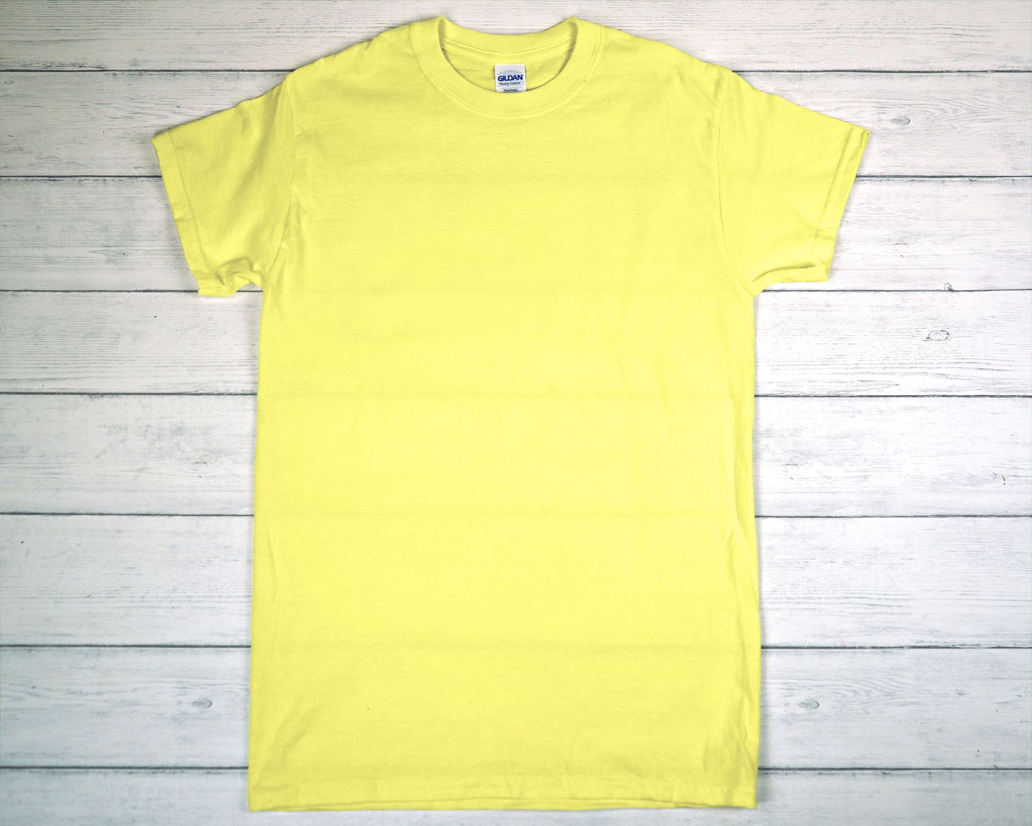 CUSTOM PRINTED GILDAN T-SHIRT Cornsilk