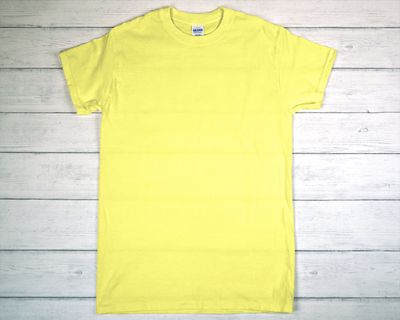 CUSTOM PRINTED GILDAN T-SHIRT Cornsilk (as low as)