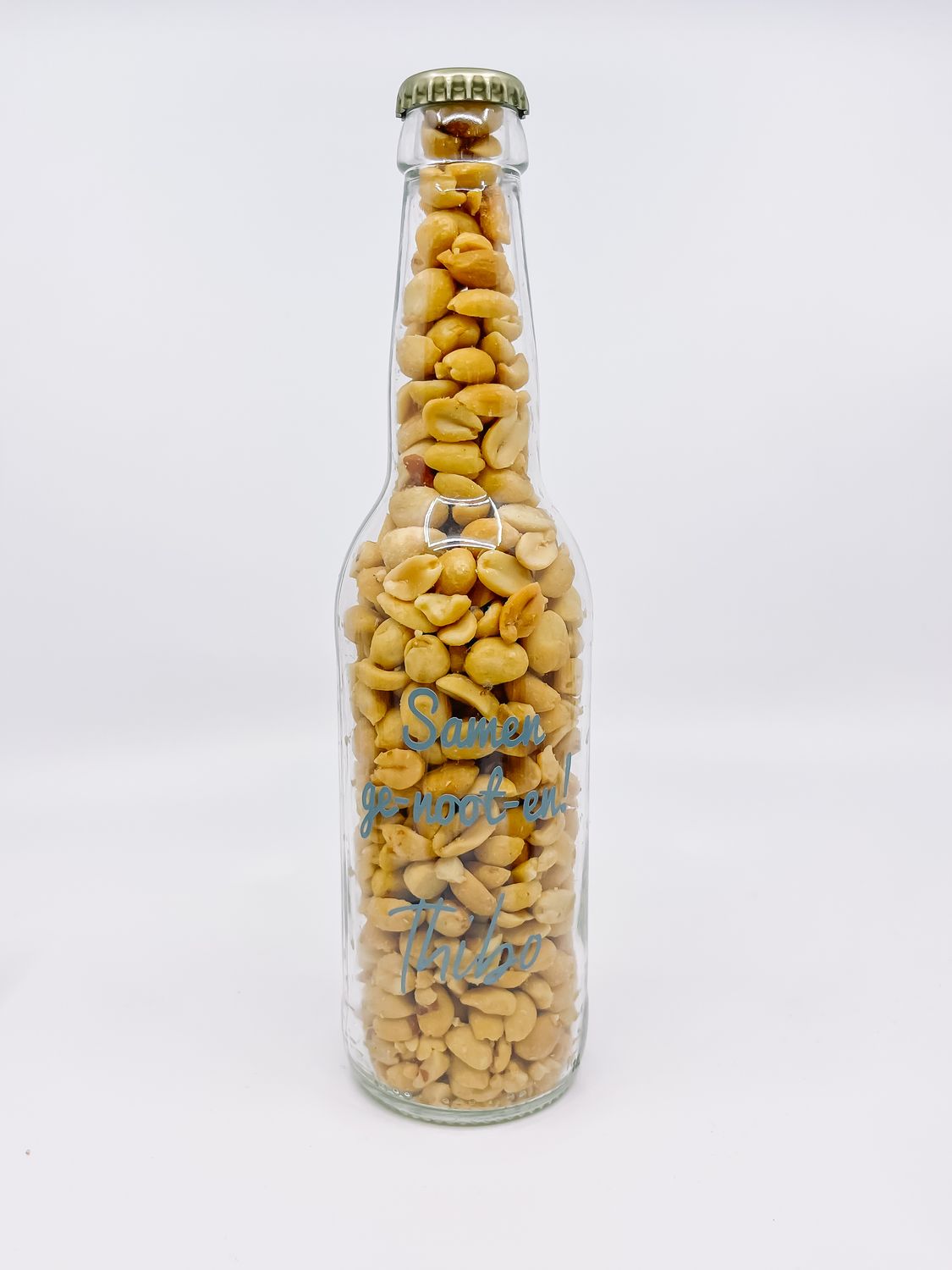 Bierflesje met zoutnootjes - Samen ge-noot-en