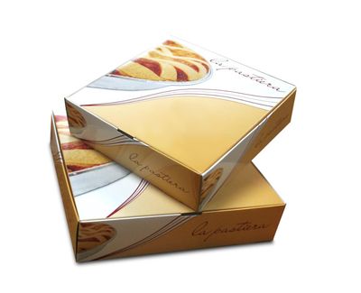 Scatola Pastiera Litografata 25,5x25,5 h.7