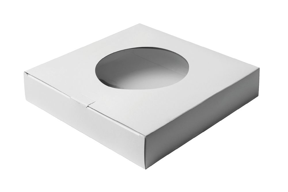 Scatola Pastiera-Crostata Con Finestra 30x30 h.5